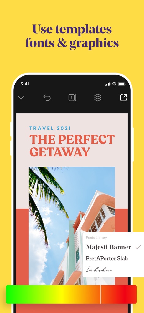 Over (now GoDaddy Studio) App Store screenshot 5