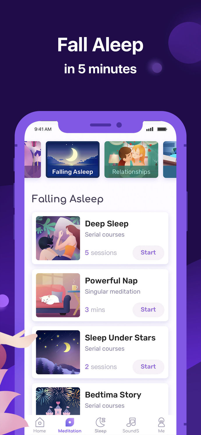Peace : Calm Sleep Meditatio App Store screenshot 2