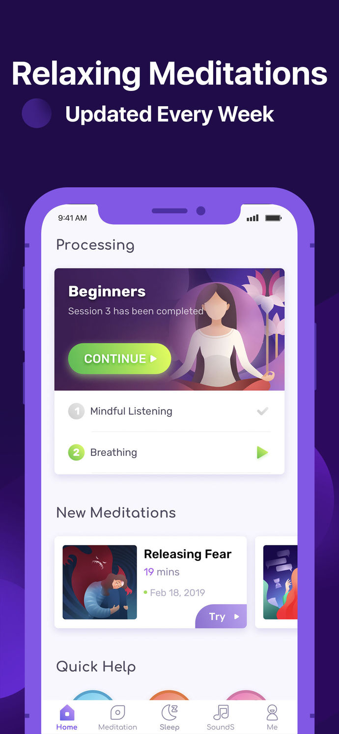 Peace : Calm Sleep Meditatio App Store screenshot 7