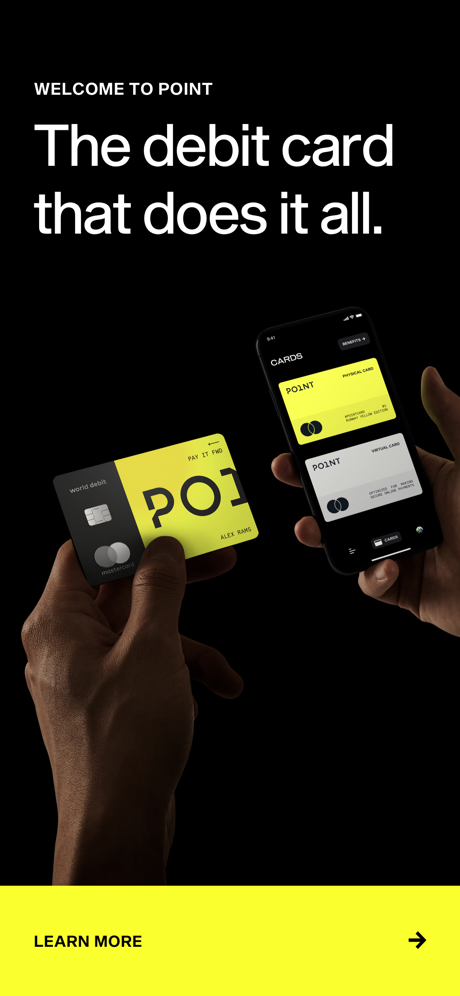 Point — Debit Card & App App Store screenshot 1