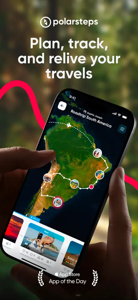 Polarsteps Travel App Store screenshot 1