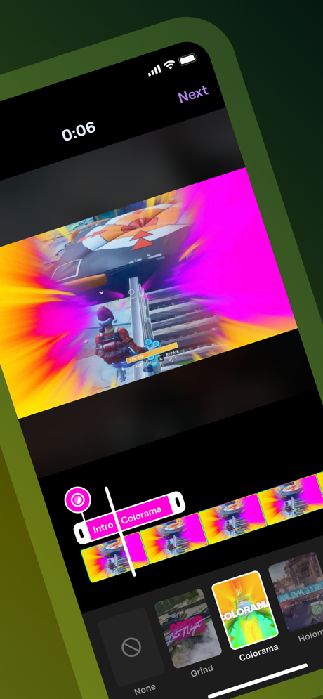 Powder – Edit video game clips App Store screenshot 1