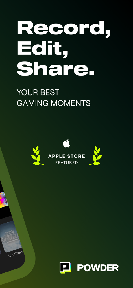 Powder – Edit video game clips App Store screenshot 2