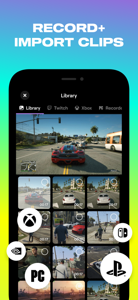Powder – Edit video game clips App Store screenshot 3