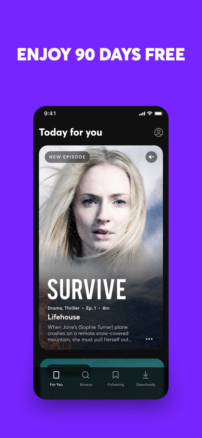 Quibi: New Episodes Daily App Store screenshot 1