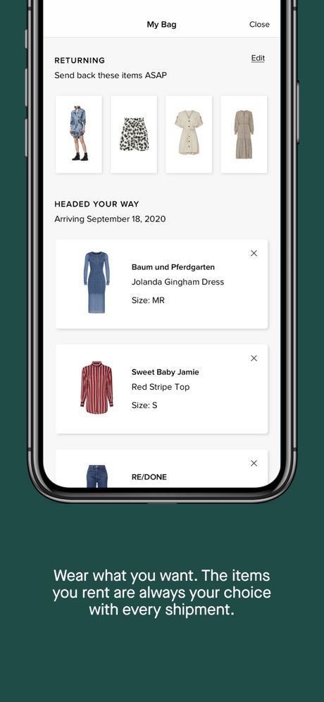 Rent the Runway App Store screenshot 3