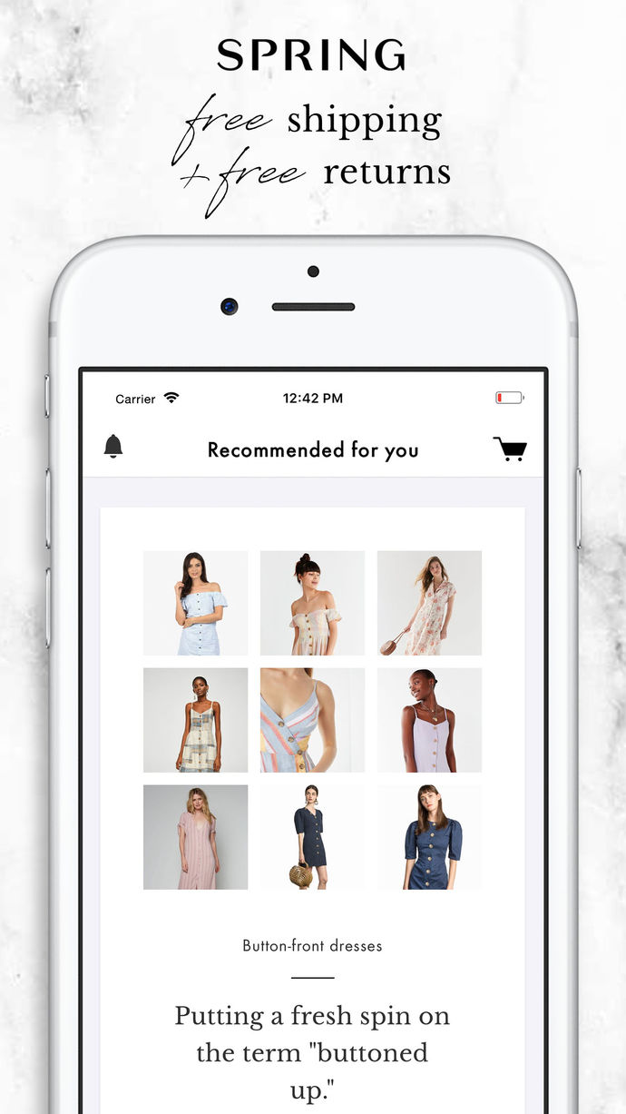Shop Spring App Store screenshot 1