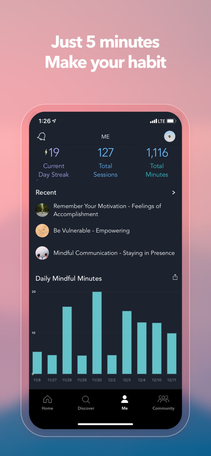Simple Habit – Meditation App Store screenshot 5