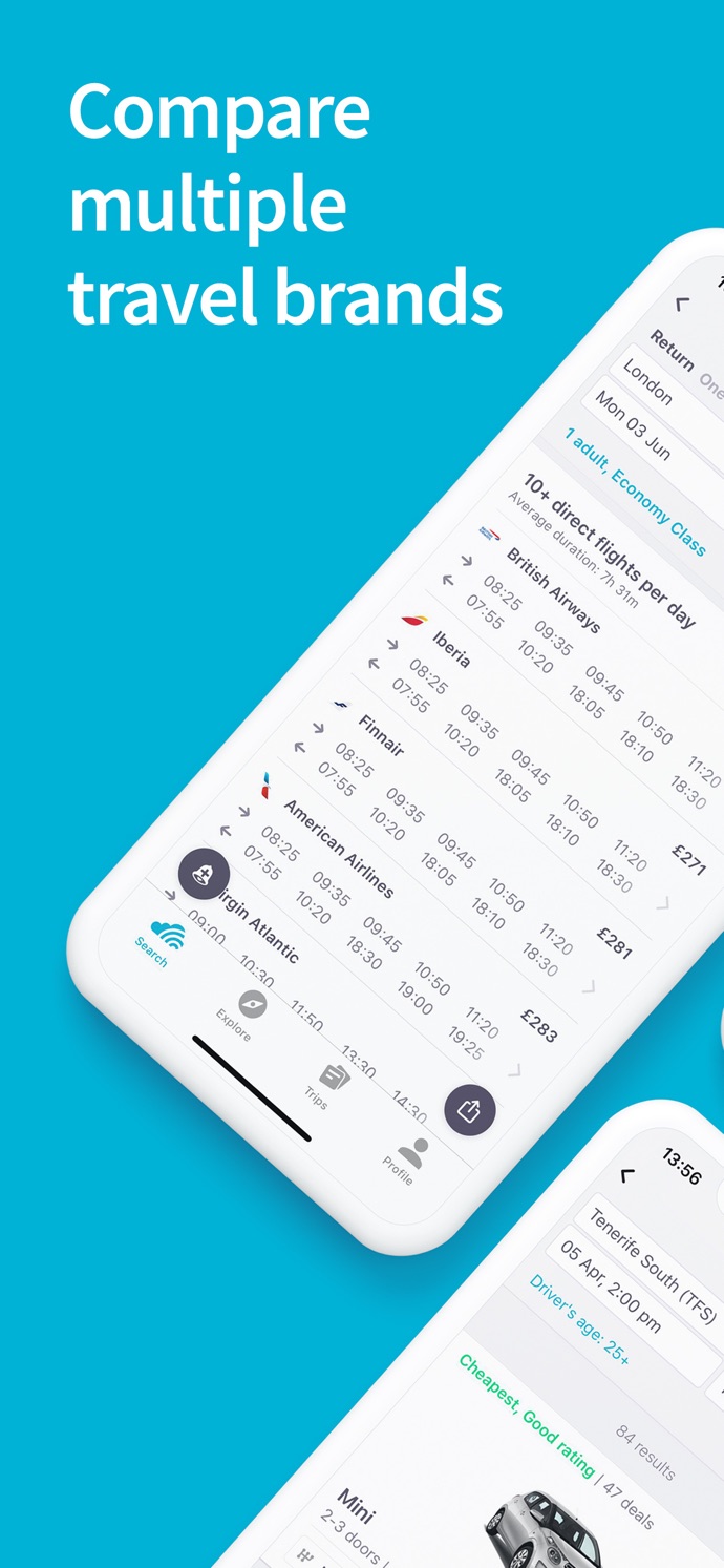 Skyscanner – Travel Deals App Store screenshot 1