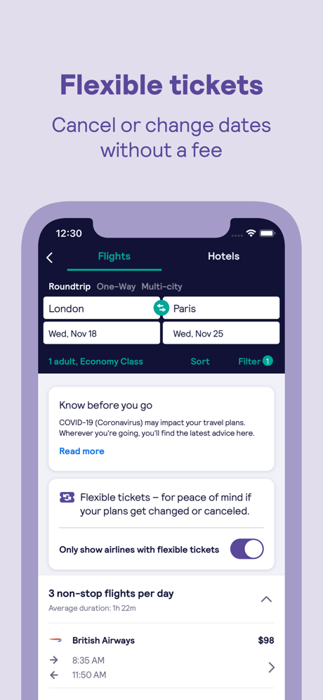 Skyscanner – travel deals App Store screenshot 3