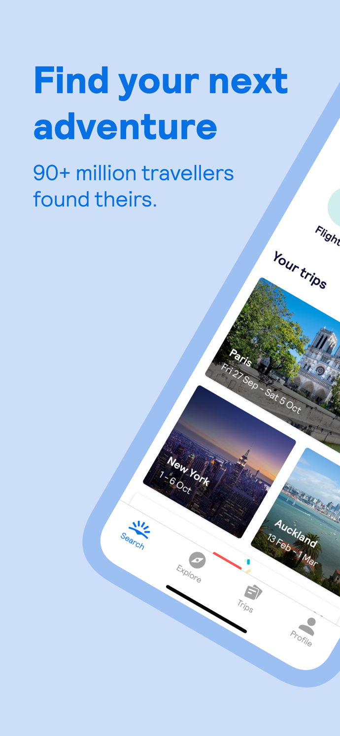 Skyscanner – travel deals App Store screenshot 1