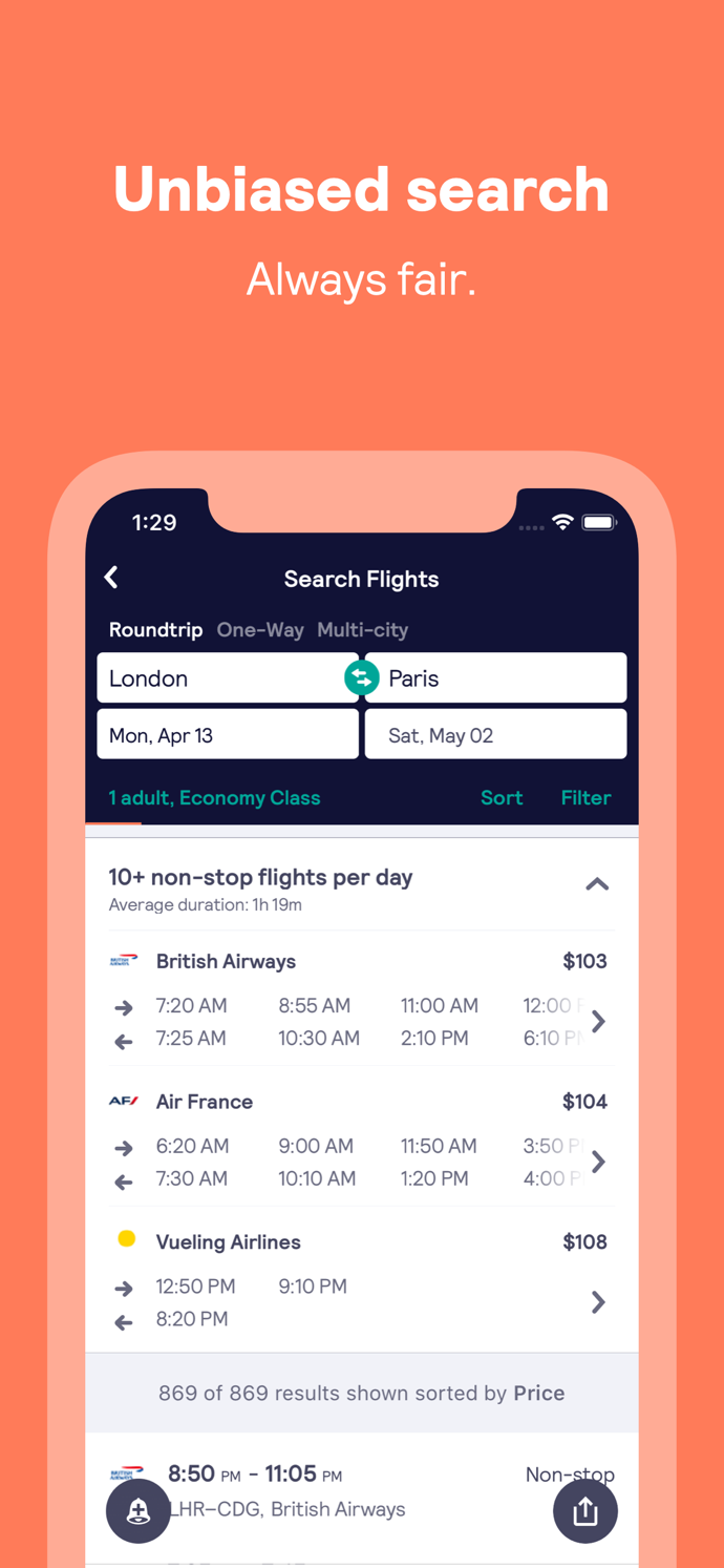 Skyscanner – travel deals App Store screenshot 3