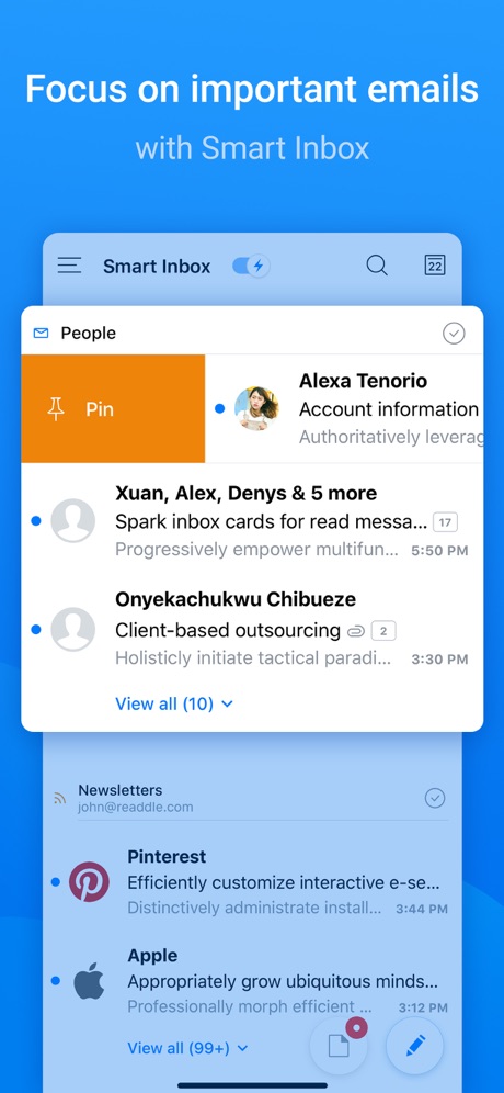 Spark Mail – Email by Readdle App Store screenshot 2