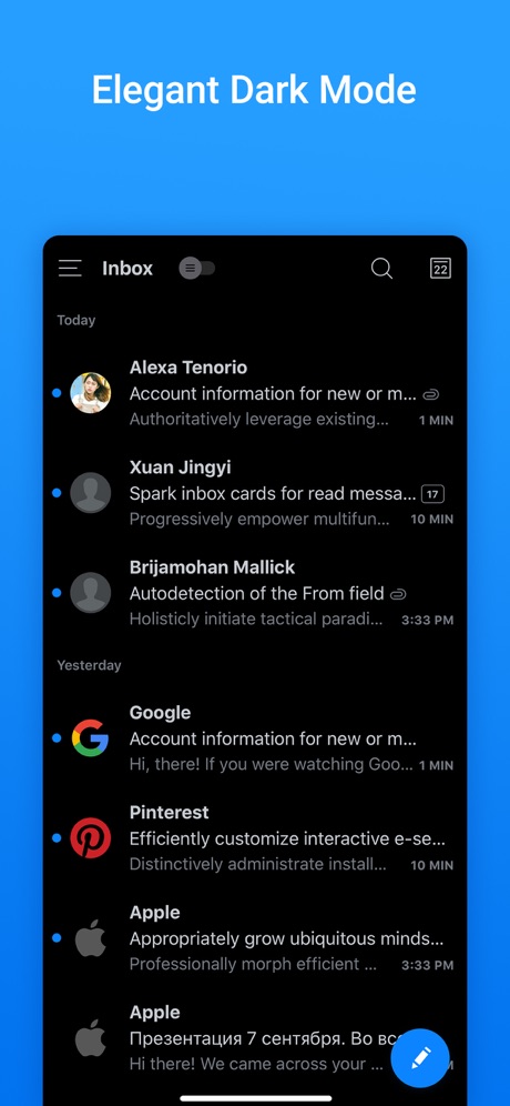 Spark Mail – Email by Readdle App Store screenshot 7