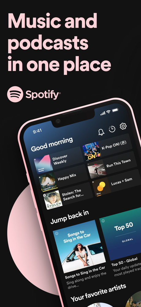 Spotify – Music and Podcasts App Store screenshot 1