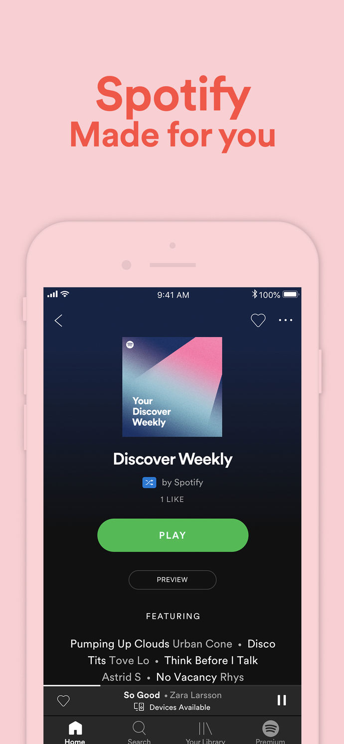 Spotify – Music and Podcasts App Store screenshot 1