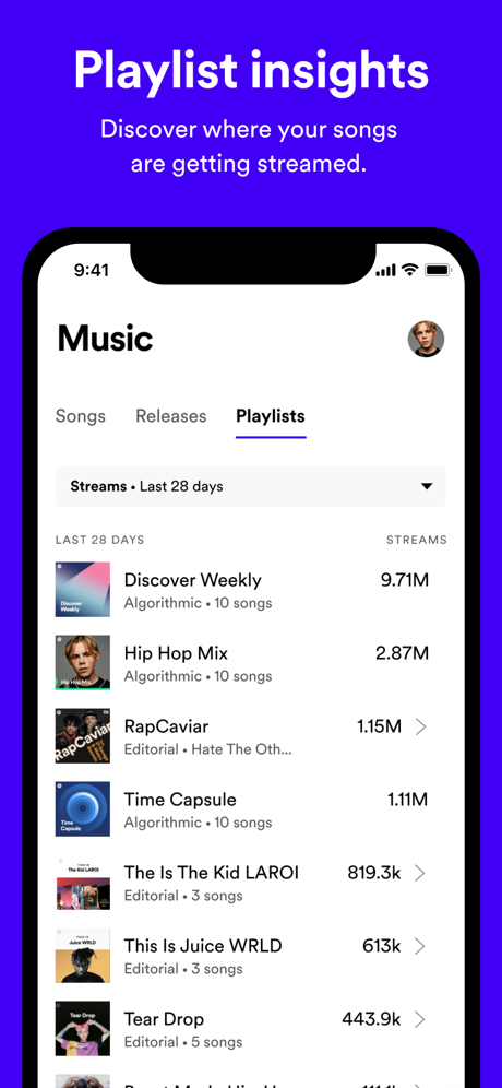 Spotify for Artists App Store screenshot 8