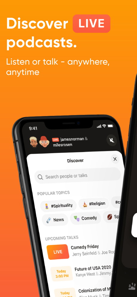 Stereo: Discover Live Podcast‪s App Store screenshot 1