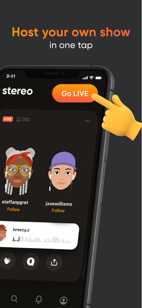 Stereo: Discover Live Podcast‪s App Store screenshot 2