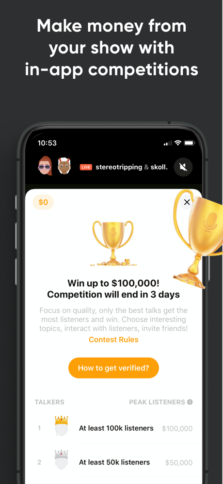 Stereo: Discover Live Podcast‪s App Store screenshot 4