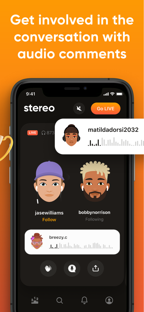 Stereo: Discover Live Podcast‪s App Store screenshot 5