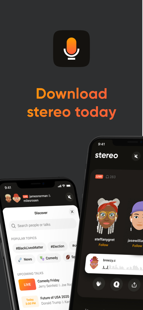 Stereo: Discover Live Podcast‪s App Store screenshot 10