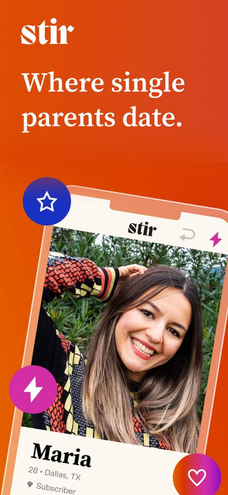 Stir – Single Parent Dating App Store screenshot 1