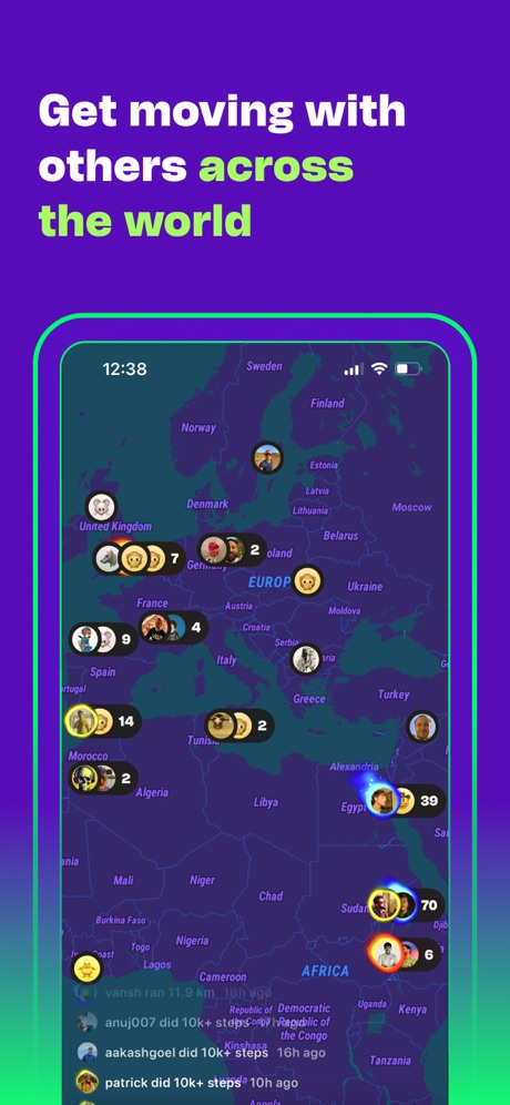 Supersonic: Social Running App Store screenshot 1