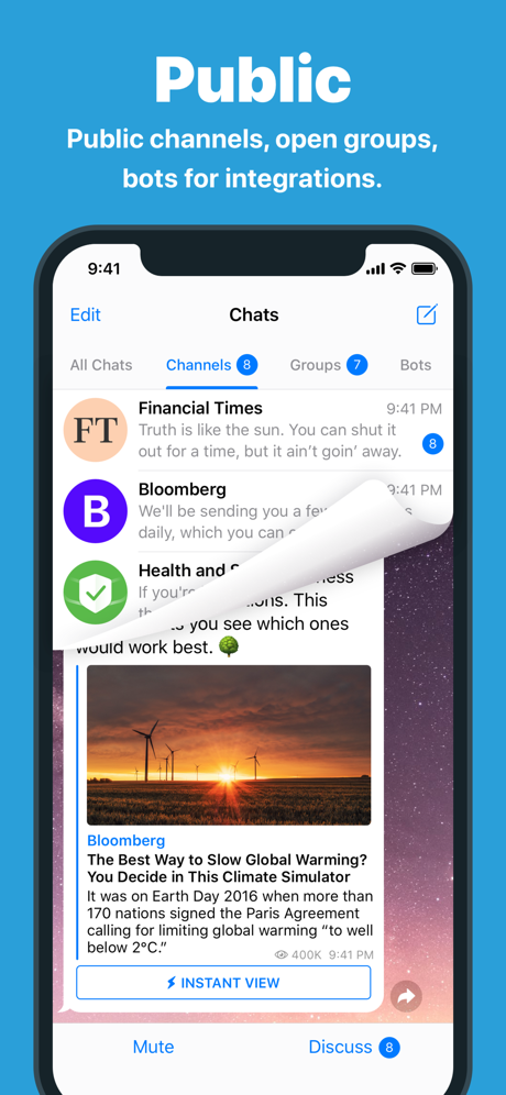 Telegram Messenge‪r‬ App Store screenshot 8