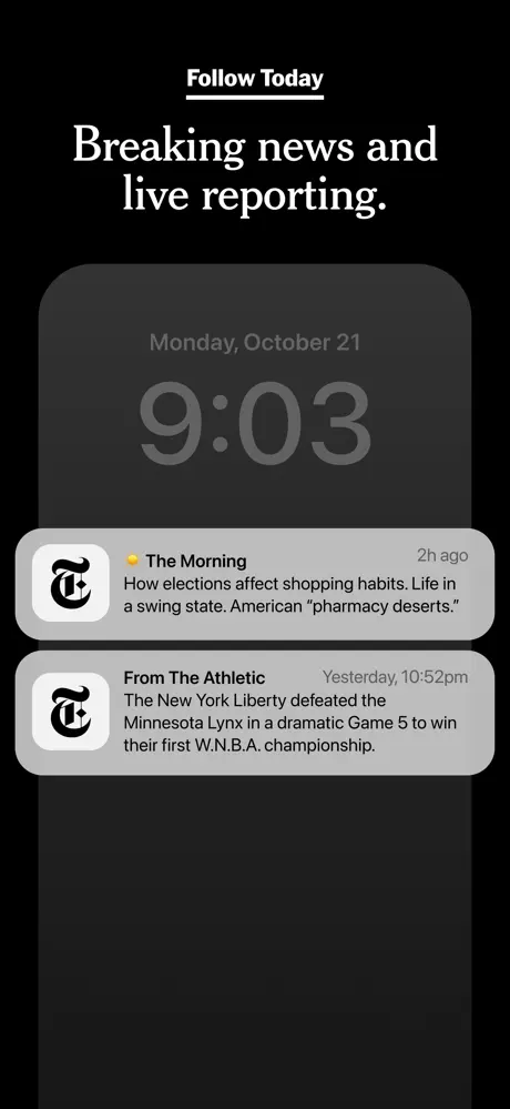 The New York Times: Live News App Store screenshot 2