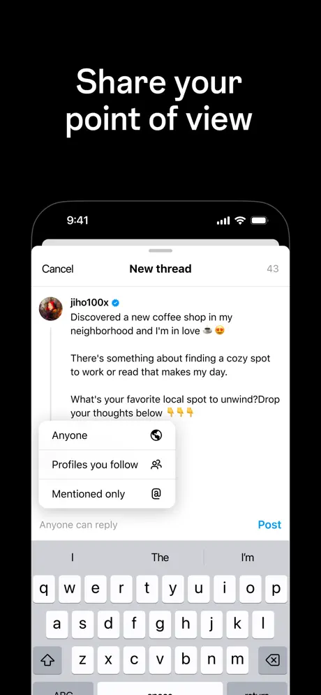 Threads, an Instagram app App Store screenshot 4