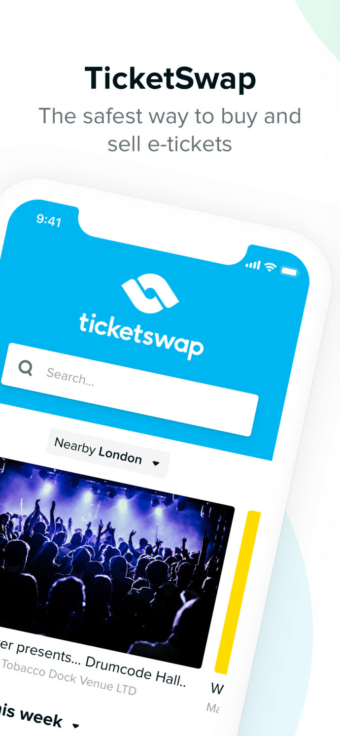 TicketSwap – Buy, Sell Tickets App Store screenshot 1