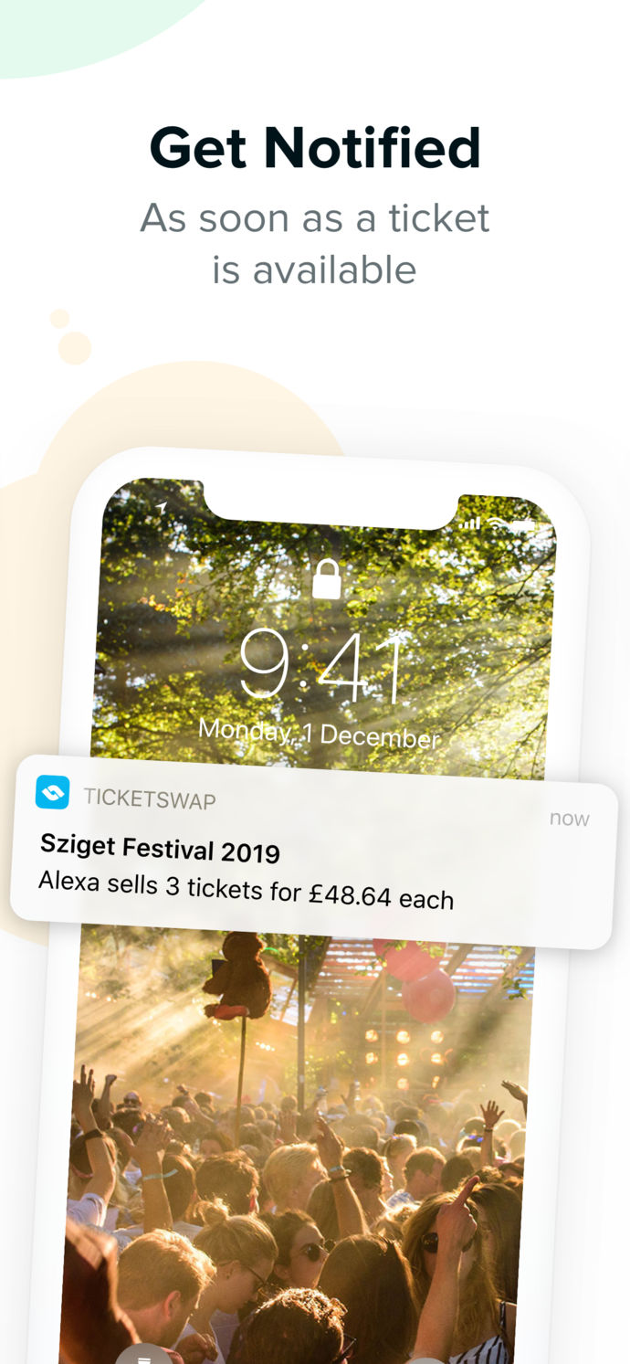 TicketSwap – Buy, Sell Tickets App Store screenshot 3