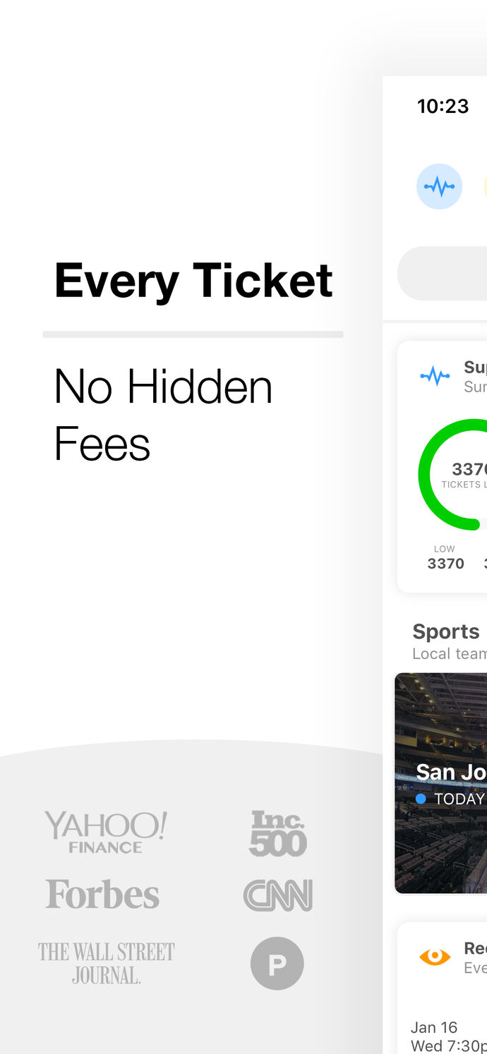 TickPick | No Fee Tickets App Store screenshot 1