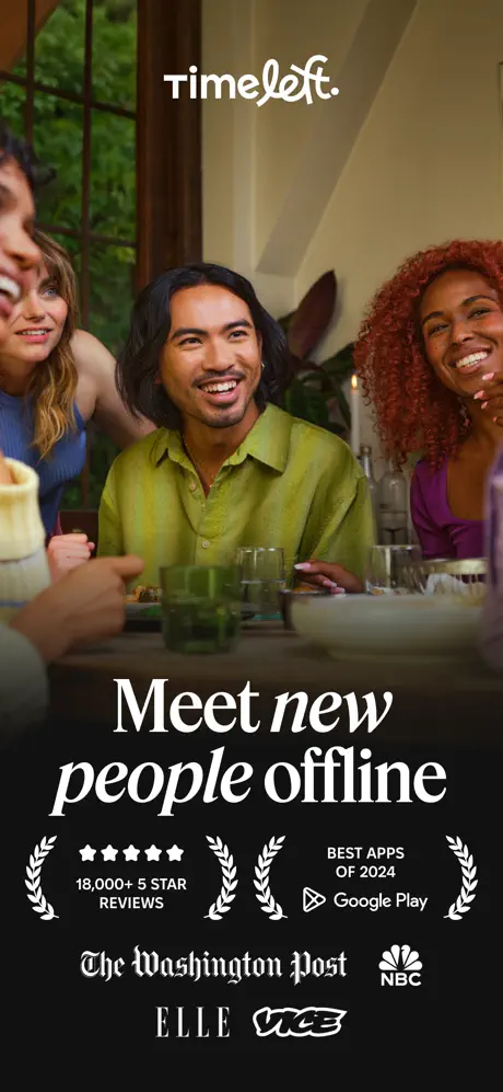 Timeleft: Make New Friends IRL App Store screenshot 1