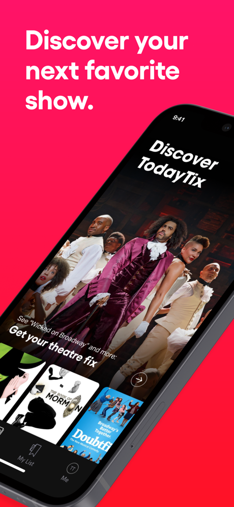 TodayTix – Broadway Tickets App Store screenshot 1