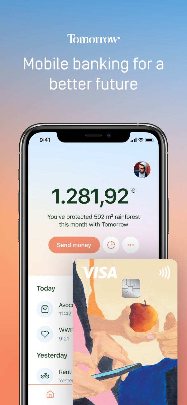 Tomorrow – Mobile Banking App Store screenshot 1