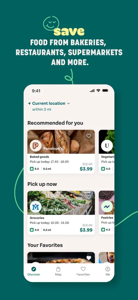 Too Good To Go: End Food Waste App Store screenshot 2