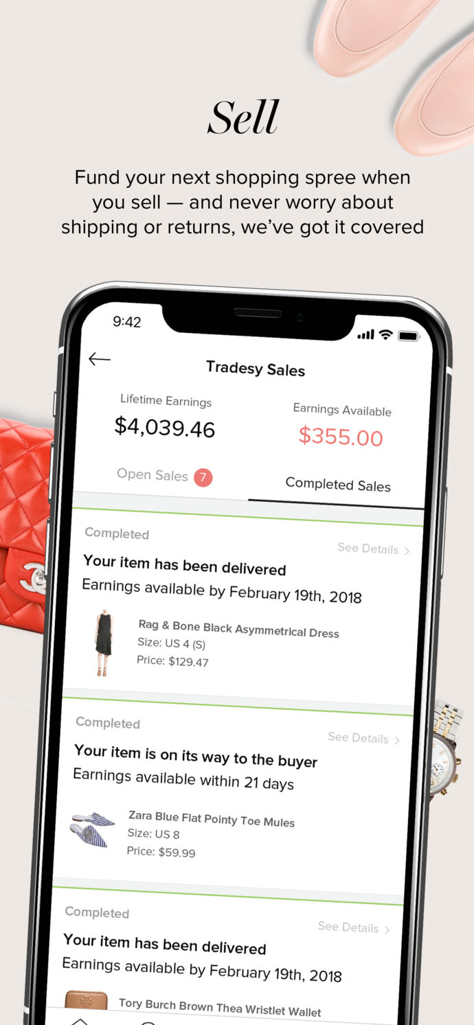 Tradesy App Store screenshot 2