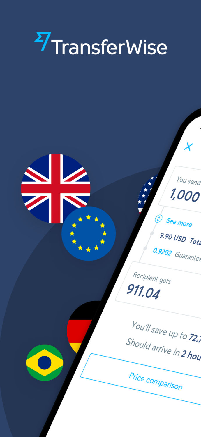 TransferWise Money Transfer App Store screenshot 1