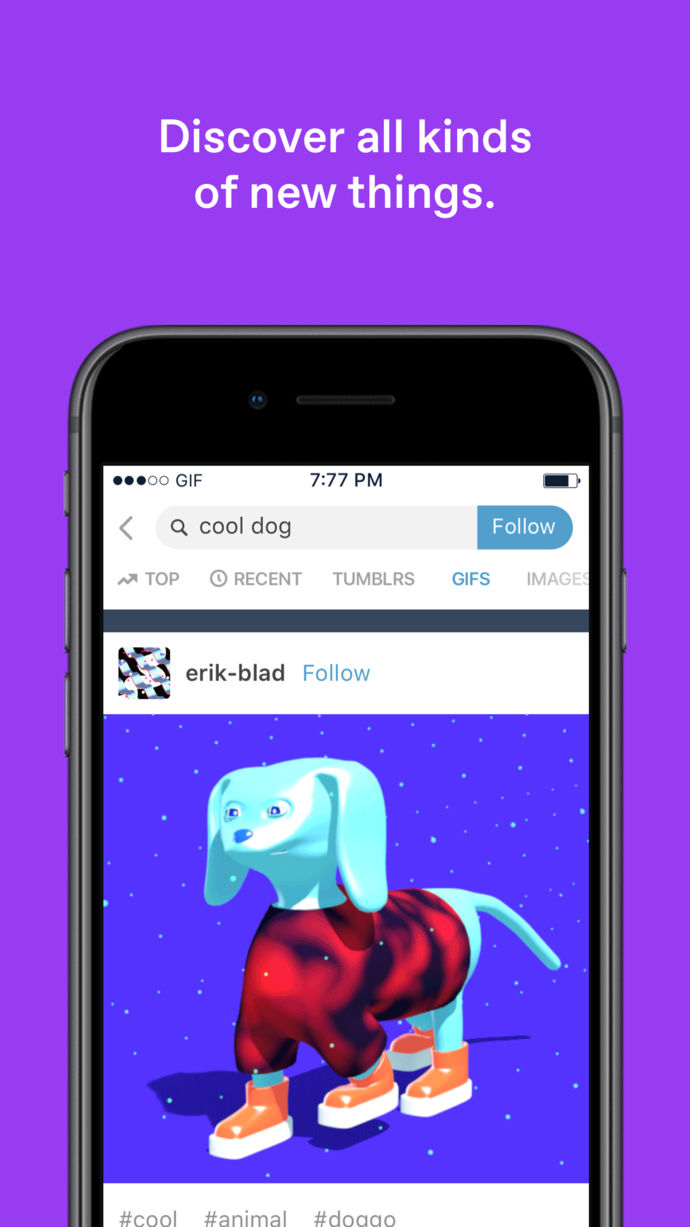 Tumblr App Store screenshot 2