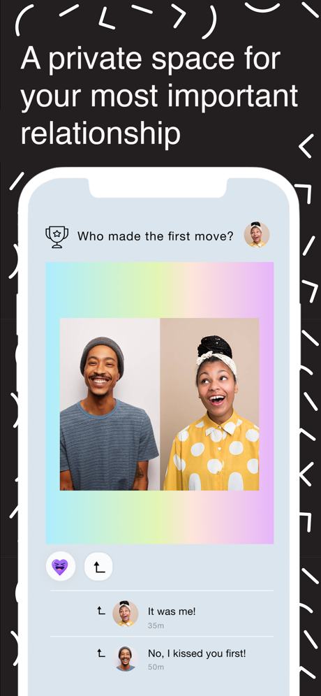 Tuned – a new app for couples App Store screenshot 1