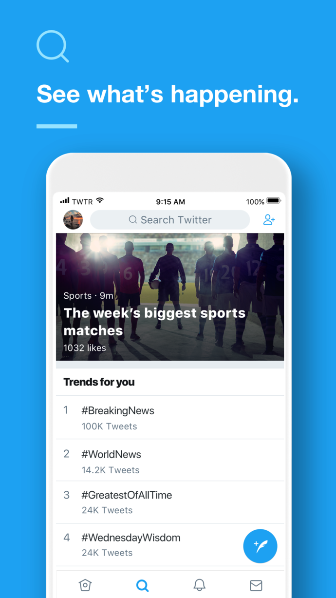 Twitter App Store screenshot 1