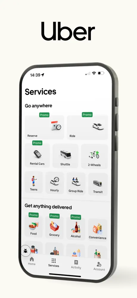 Uber – Request a ride App Store screenshot 2