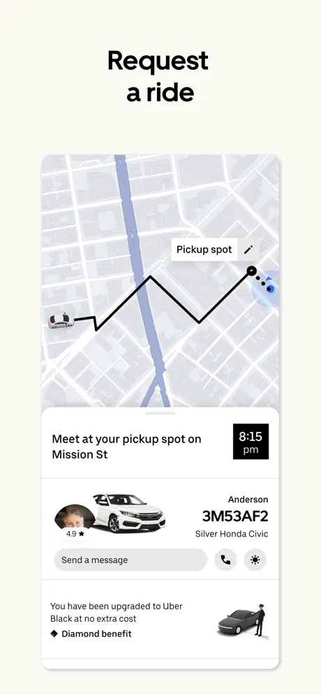 Uber – Request a ride App Store screenshot 3