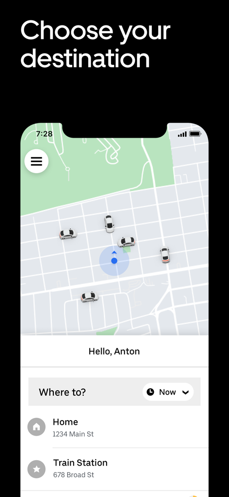 Uber – Request a ride App Store screenshot 2