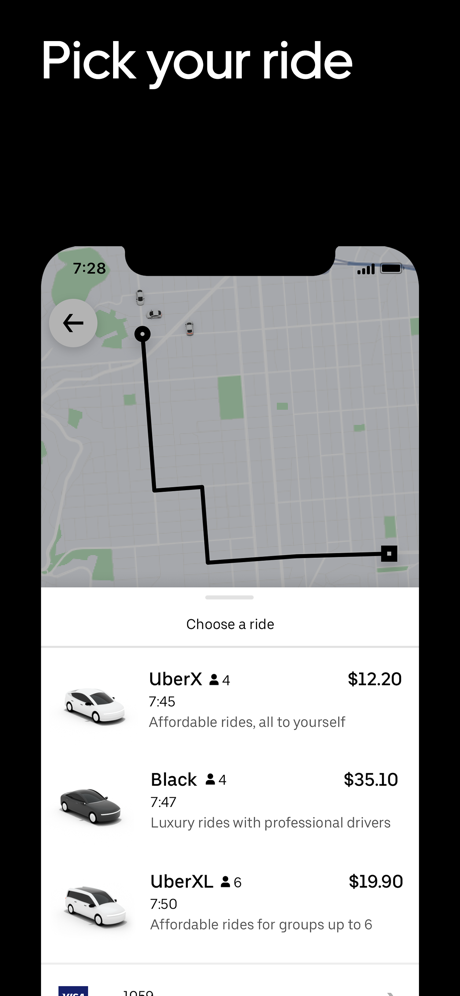 Uber – Request a ride App Store screenshot 3