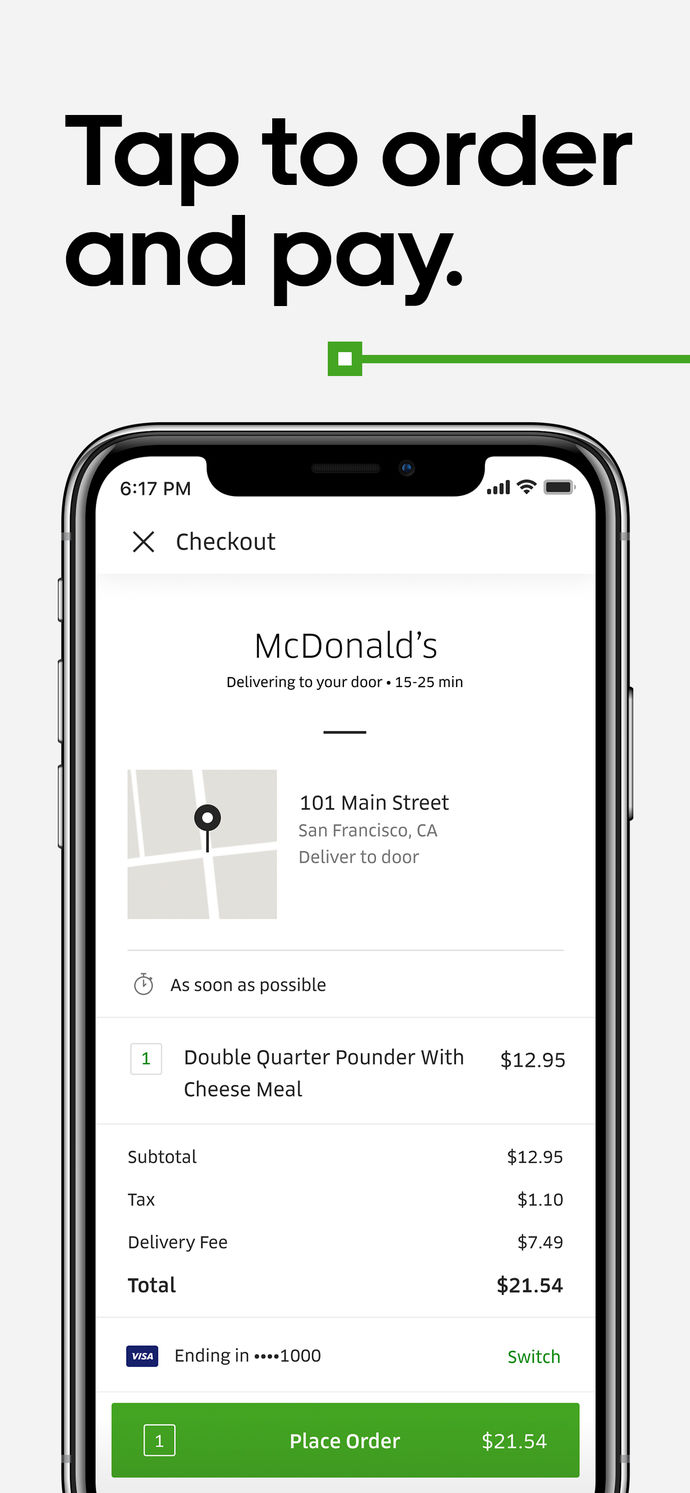 Uber Eats: Food Delivery App Store screenshot 3