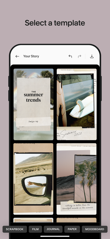 Unfold — Story Templates App Store screenshot 3