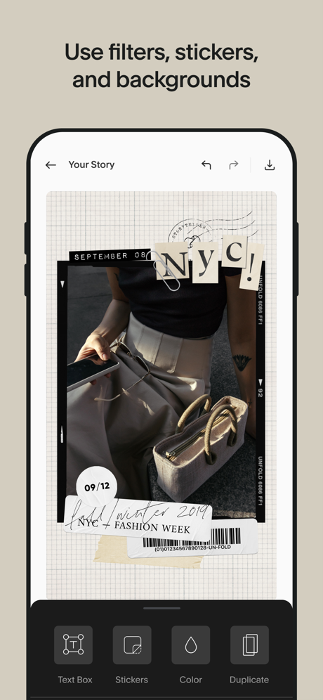 Unfold — Story Templates App Store screenshot 6